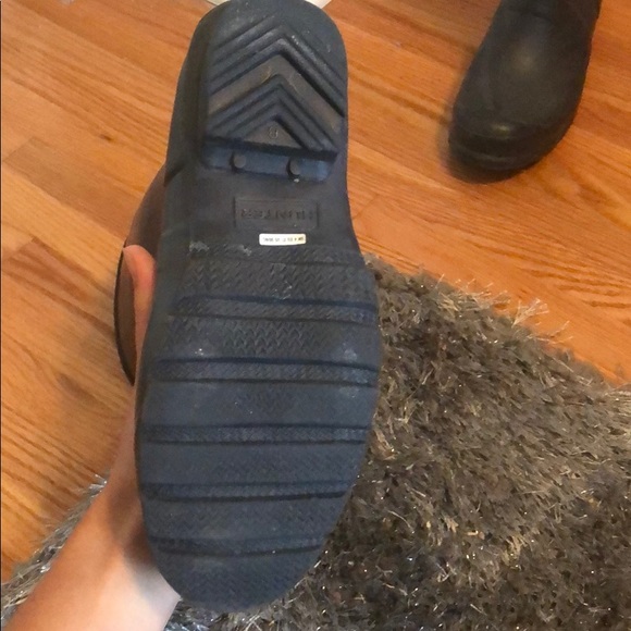 Navy Blue Hunter Boots - Picture 2 of 3